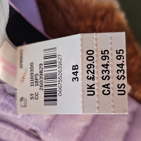 PINK Victoria's Secret Light Purple Lace Bra NWT Size 34B - Picture 5 of 5